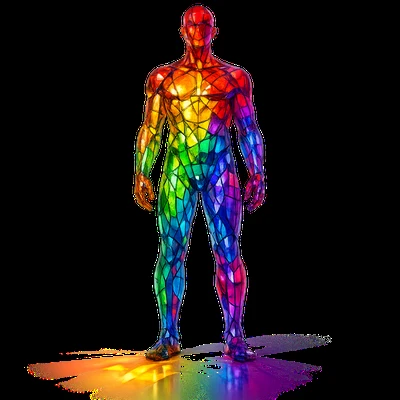 Статуя из цветного стекла — AI промт для GPT Image 1.5