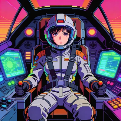 Стиль аниме 90-х: Пилот Мехи — AI промт для Seedream 4.5