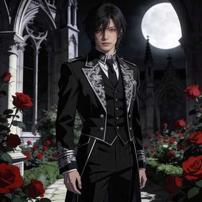 Стиль аниме «Рыцарь-вампир» — AI промт для Seedream 4.5