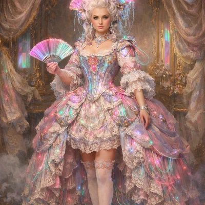 Стиль «Кибер-Рококо» в искусстве — AI промт для GPT Image 1.5