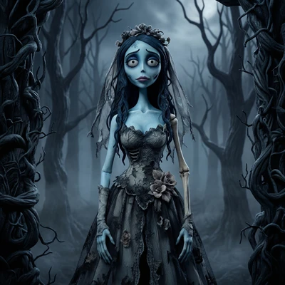 Стиль мультфильма «Труп невесты» — AI промт для Nano Banana Pro