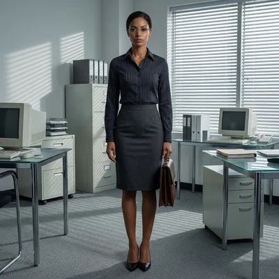 Стиль «Офисная сирена» — AI промт для Nano Banana Pro