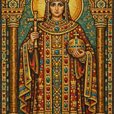 Стиль шелка и золота: Византия — AI промт для GPT Image 1.5