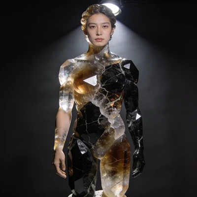 Стиль: Скульптура из «Дымчатого Кварца» — AI промт для Seedream 4.5