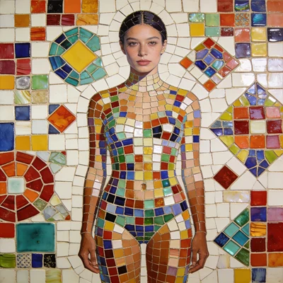 Стиль современной мозаики — AI промт для Seedream 4.5