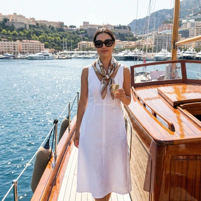 Стиль 'Старые деньги' на яхте — AI промт для Nano Banana Pro