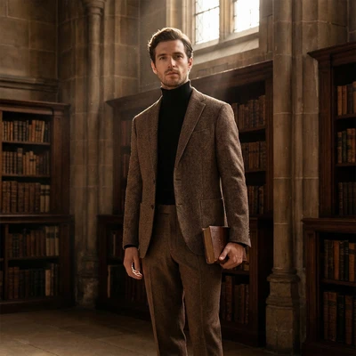 Стиль «Тёмная академия»: Студент в библиотеке — AI промт для Nano Banana Pro