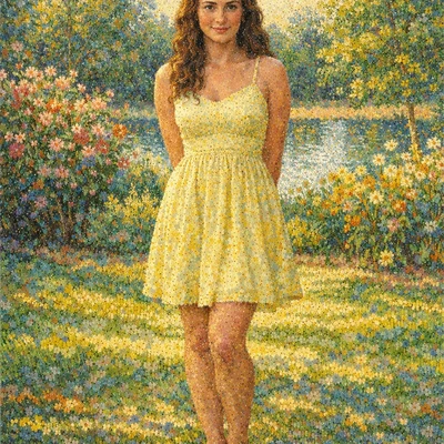 Стиль живописи пуантилизм — AI промт для GPT Image 1.5