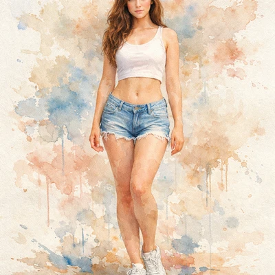 Стиль живописи «Цифровая Акварель» — AI промт для GPT Image 1.5