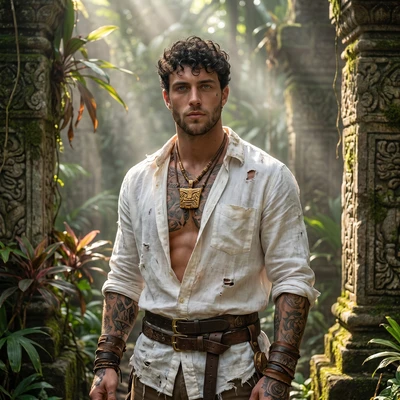 Страж Древнего Храма — AI промт для Nano Banana Pro