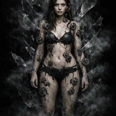 Сущность из 'Замерзшего Времени' — AI промт для GPT Image 1.5