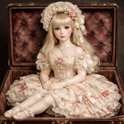 Сувенирная фарфоровая кукла — AI промт для GPT Image 1.5