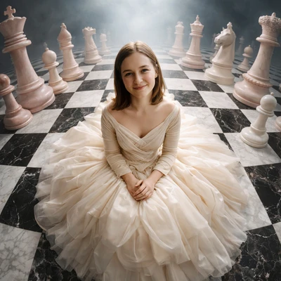 Сюрреалистичный шахматный мир — AI промт для GPT Image 1.5