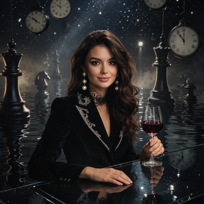 Сюрреалистичный вечер зазеркалья — AI промт для GPT Image 1.5