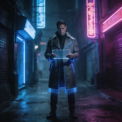 Тайный агент в стиле Technoir — AI промт для Seedream 4.5