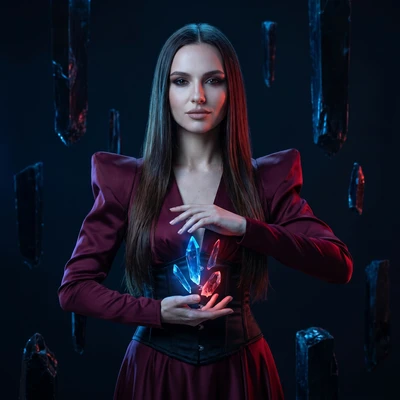 Темная Богиня Хрусталя — AI промт для Nano Banana Pro
