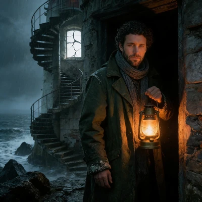 Тень покинутого маяка — AI промт для Seedream 4.5