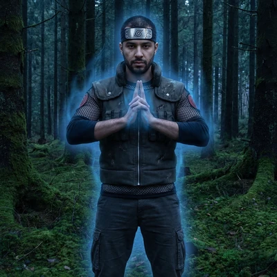 Теневой ниндзя из вселенной Наруто — AI промт для Nano Banana Pro