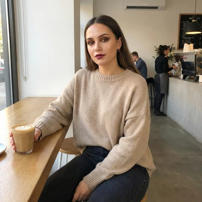 Тренд: Кофейный макияж и уют — AI промт для Nano Banana Pro