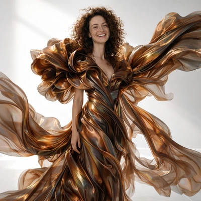 Тренд: Скульптура из шелка — AI промт для GPT Image 1.5