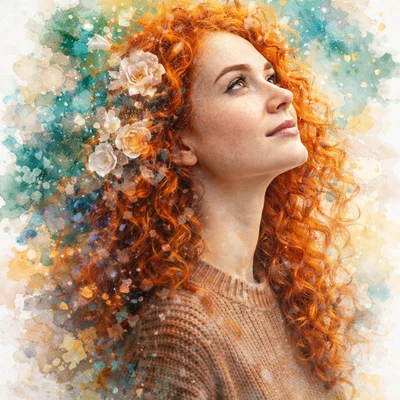 Тренд: Цифровая акварель — AI промт для GPT Image 1.5