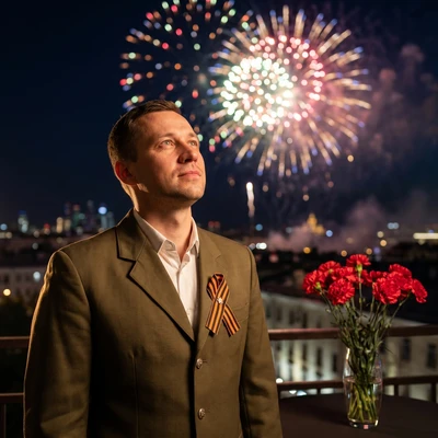 Триумф: Огни Победы — AI промт для Nano Banana Pro