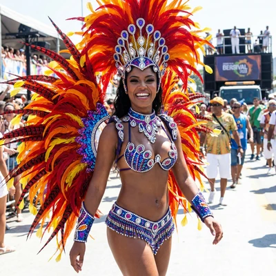 Тропический карнавал в Рио — AI промт для Nano Banana Pro