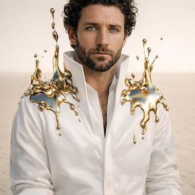 Цифровая Реставрация: Жидкое Золото — AI промт для GPT Image 1.5