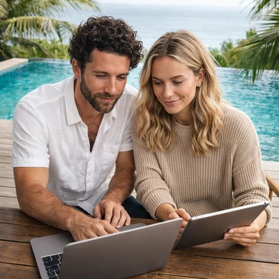 Цифровой Кочевник: Вид сверху — AI промт для GPT Image 1.5