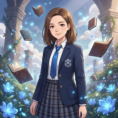 Ученица магической академии — AI промт для Nano Banana Pro