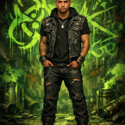 Уличный танцор в стиле «Arcane» — AI промт для GPT Image 1.5