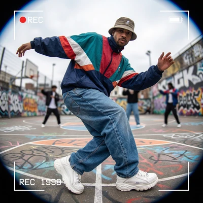 Уличный танцор в стиле TikTok 90-х — AI промт для Nano Banana Pro