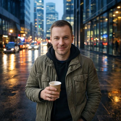 Урбан: Кофейная Пауза — AI промт для GPT Image 1.5