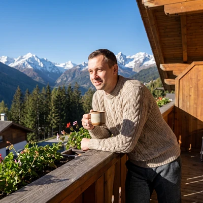 Утро в Альпийской деревне — AI промт для Nano Banana Pro