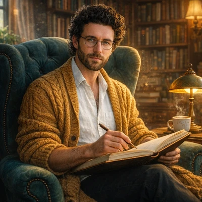 Уютный Иллюстратор в Волшебном Кресле — AI промт для GPT Image 1.5