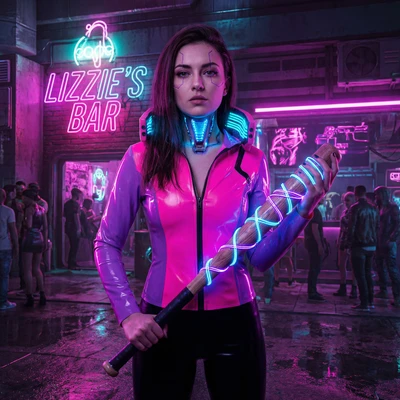 В стиле игры «Cyberpunk 2077» (Mox Gang) — AI промт для Nano Banana Pro
