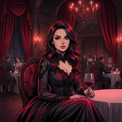 Вампир из элитного поместья — AI промт для Nano Banana Pro