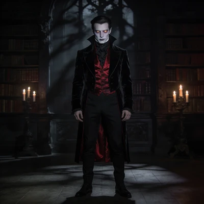 Вампир из викторианского особняка — AI промт для Seedream 4.5