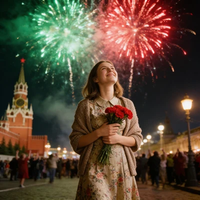 Вечер Победы 1945 года — AI промт для Seedream 4.5