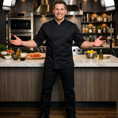 Ведущий кулинарного шоу на YouTube — AI промт для GPT Image 1.5