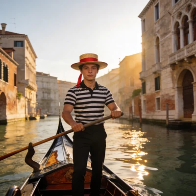 Венецианский гондольер — AI промт для Seedream 4.5