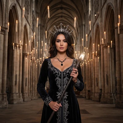 Верховная Жрица Ночи — AI промт для Nano Banana Pro