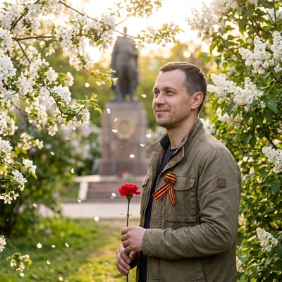 Весна Победы: Майский Сад — AI промт для Nano Banana Pro