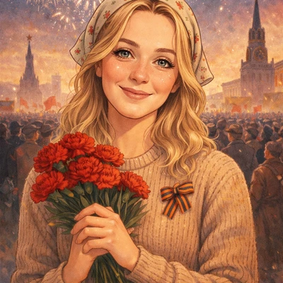 Весна Победы: Портрет в стиле 1945 года — AI промт для GPT Image 1.5