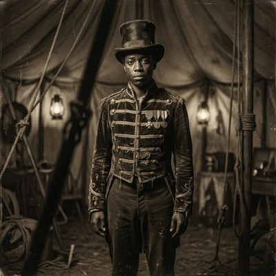 Винтажный постер цирка ужасов 19 века — AI промт для Nano Banana Pro