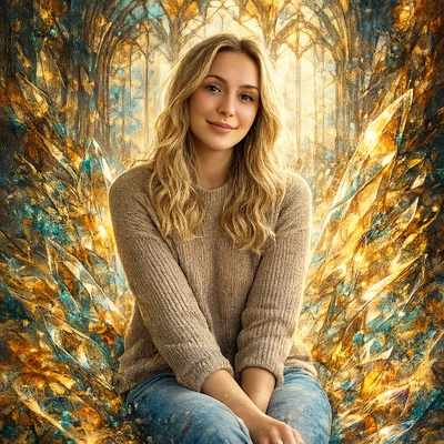 Витражная акварель — AI промт для GPT Image 1.5