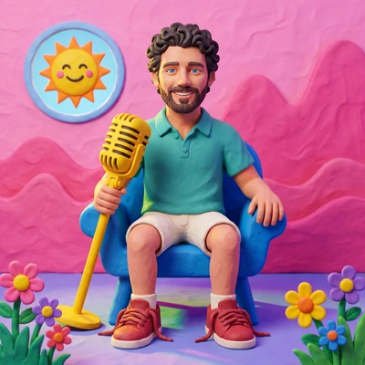 Влогер во вселенной пластилиновой анимации — AI промт для Nano Banana Pro
