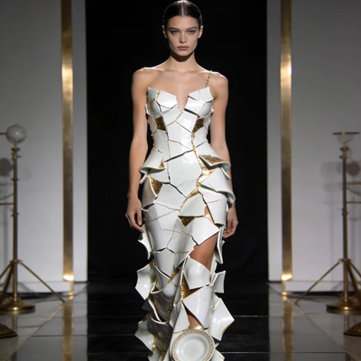 Высокая мода «Цифровой фарфор» — AI промт для Seedream 4.5