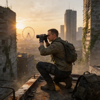 Выживший в зоне отчуждения — AI промт для Seedream 4.5