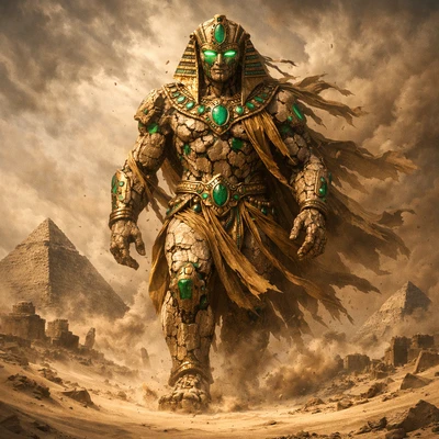 Забытый бог пустыни — AI промт для GPT Image 1.5